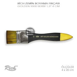 Rich 9000 Golden Serisi Gölgeli No:1,5 Zemin Fırça 4 cm - Rich