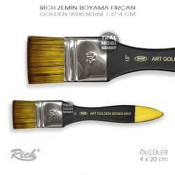 Rich 9000 Golden Serisi Gölgeli No:1,5 Zemin Fırça 4 cm - Rich (1)