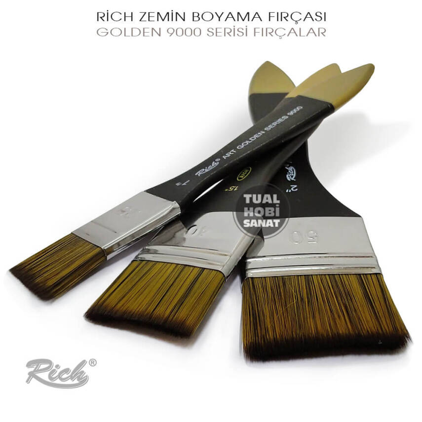 Rich 9000 Golden Serisi Gölgeli No:2 Zemin Fırça 5 cm - 4
