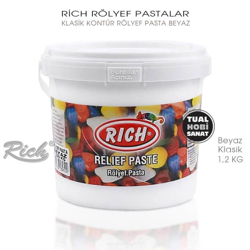 Rich Klasik Rölyef Pasta 1200 gr - 1