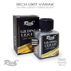Rich Likit Varak Gilding Liqued 70023 Gümüş Silver 75 cc - Rich