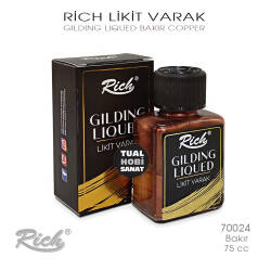 Rich Likit Varak Gilding Liqued 70024 Bakır Copper 75 cc - Rich