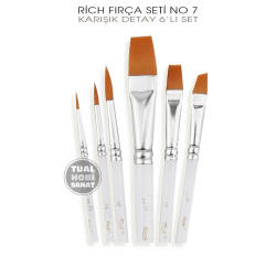 Rich Fırça Seti No:7 Keep Smile Detay Fırça Seti 6 Parça - 3