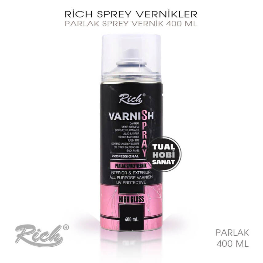 Rich Parlak Sprey Vernik 400 ml - 1