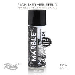Rich Sprey Mermer Efekti Marble Effect Beyaz 200 ml - Rich