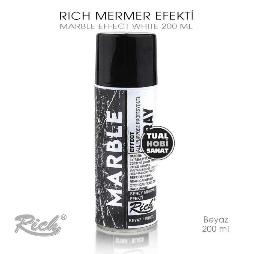 Rich Sprey Mermer Efekti Marble Effect Beyaz 200 ml - 1
