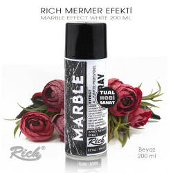 Rich Sprey Mermer Efekti Marble Effect Beyaz 200 ml - Rich (1)