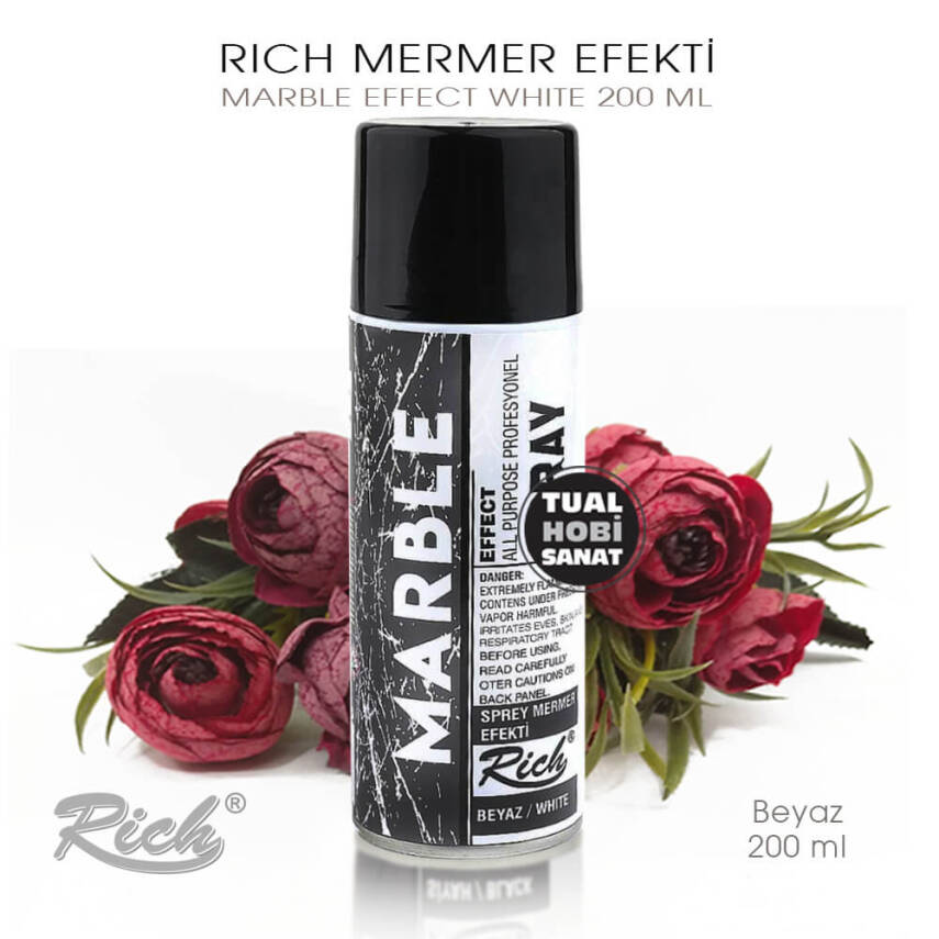 Rich Sprey Mermer Efekti Marble Effect Beyaz 200 ml - 2