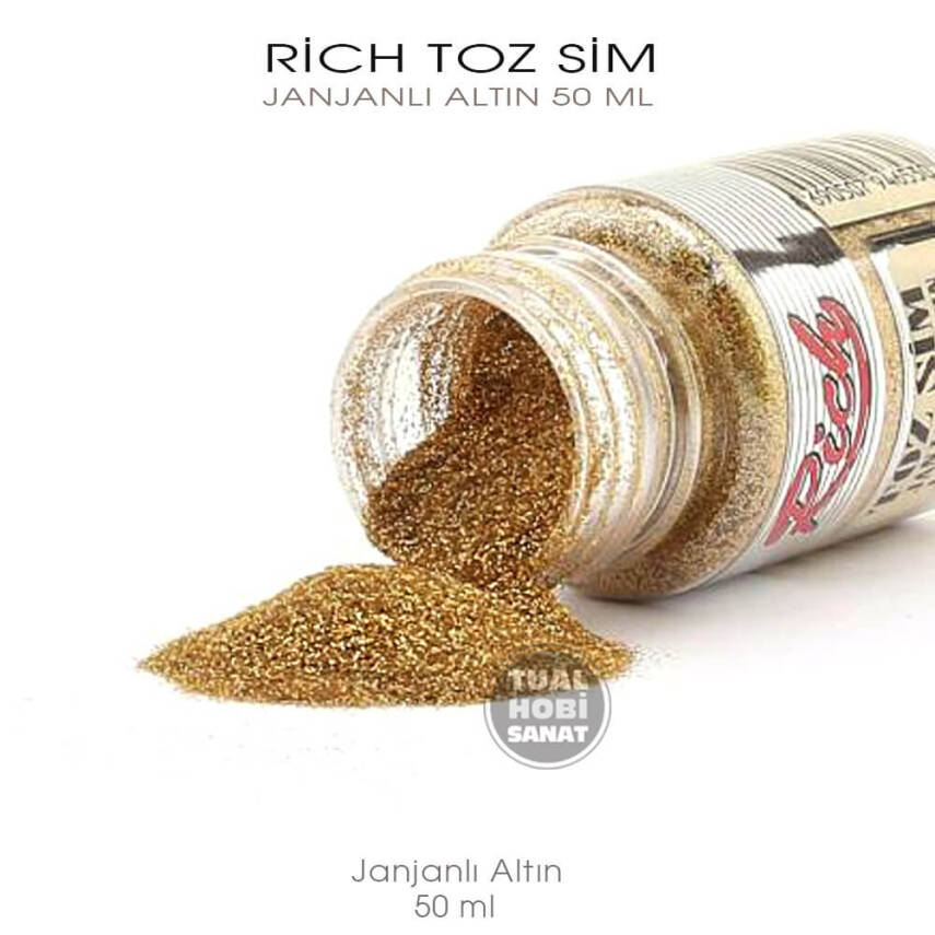 Rich Toz Sim Janjanlı Altın 50 ml - 1