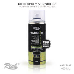 Rich Yarı Mat Sprey Vernik 400 ml - Rich