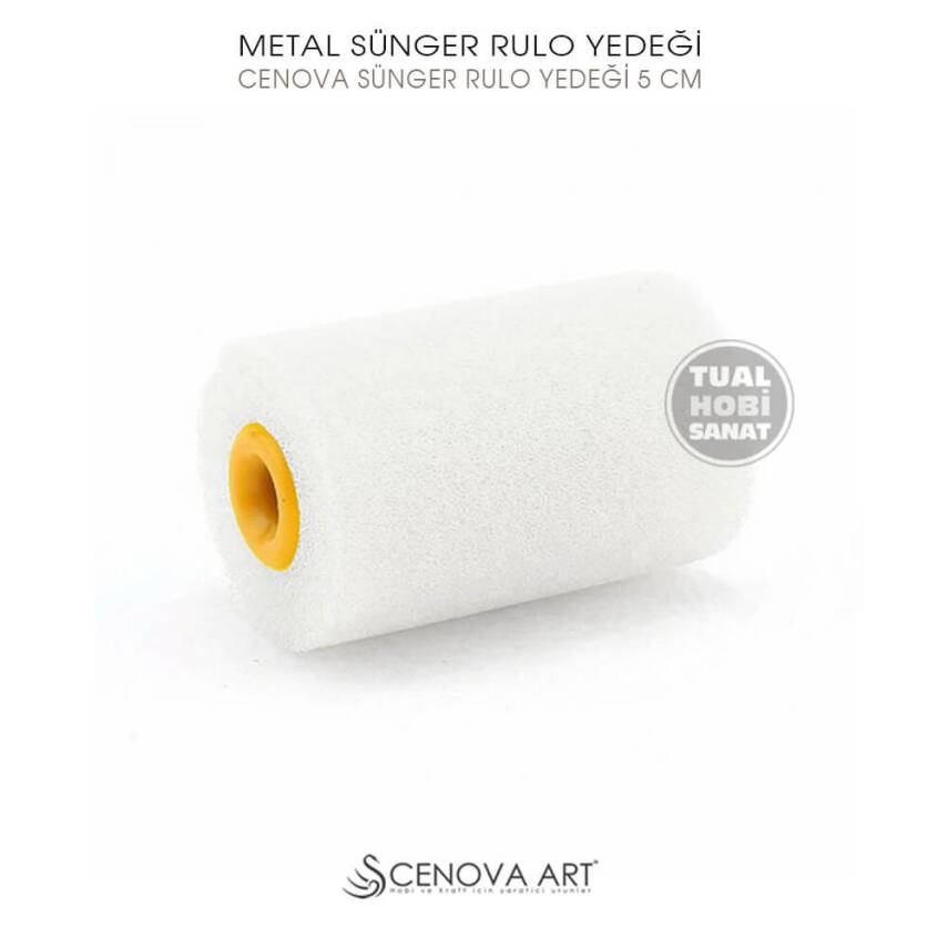 Rulo Sünger Fırça Yedeği Cenova Art 5 cm - 1