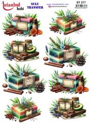 Sabun Desenli Sulu Transfer Kağıdı STI-277 - Tual Hobi Craft Ist