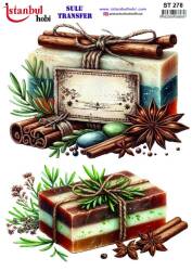 Sabun Desenli Sulu Transfer Kağıdı STI-278 - Tual Hobi Craft Ist