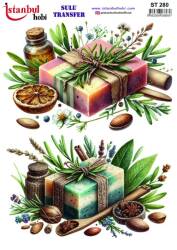 Sabun Desenli Sulu Transfer Kağıdı STI-280 - Tual Hobi Craft Ist