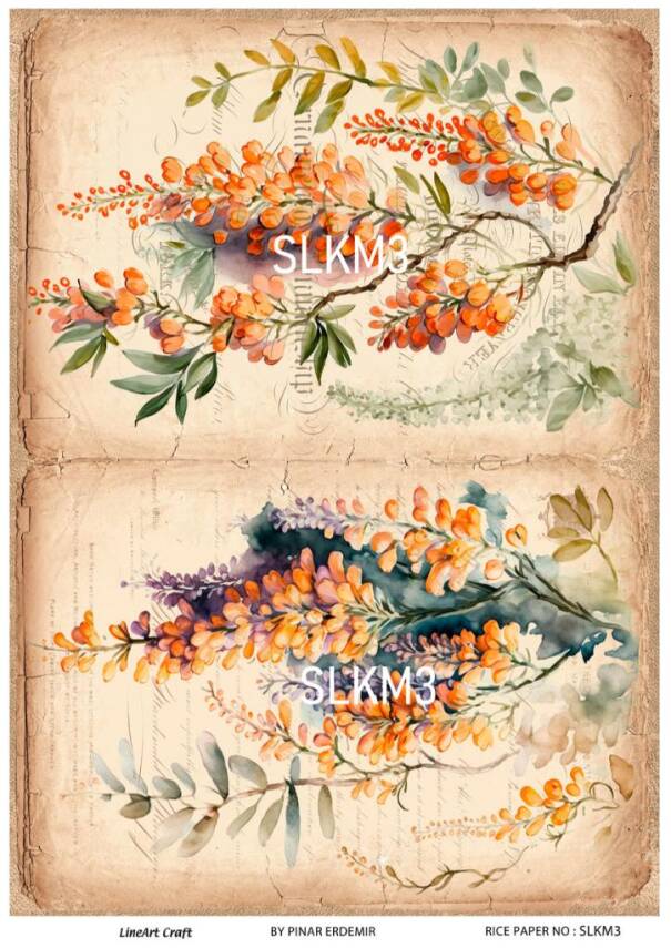 Salkım Desenli Pirinç Dekopaj Model : SLKM03 - 1