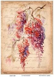 Salkım Desenli Pirinç Dekopaj Model : SLKM04 - Line Art