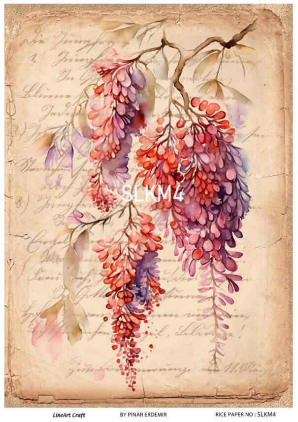 Salkım Desenli Pirinç Dekopaj Model : SLKM04 - 1