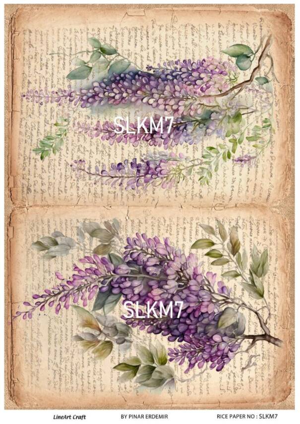 Salkım Desenli Pirinç Dekopaj Model : SLKM07 - 1