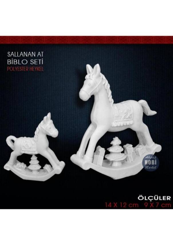 Sallanan At Biblo Seti (2 Parça) Ham Polyester - 1