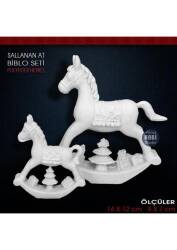 Sallanan At Biblo Seti (2 Parça) Ham Polyester - Tual Hobi Sanat (1)