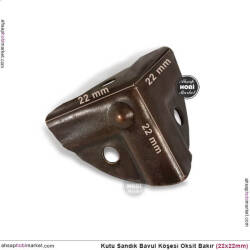 Sandık Köşesi Koruyucu Köşebent (22x22 mm) Antik Bakır - Tual Hobi Sanat (1)