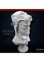 Şapkalı Herkül Heykeli Dev Boy (50x30cm) Ham Polyester - Tual Hobi Sanat