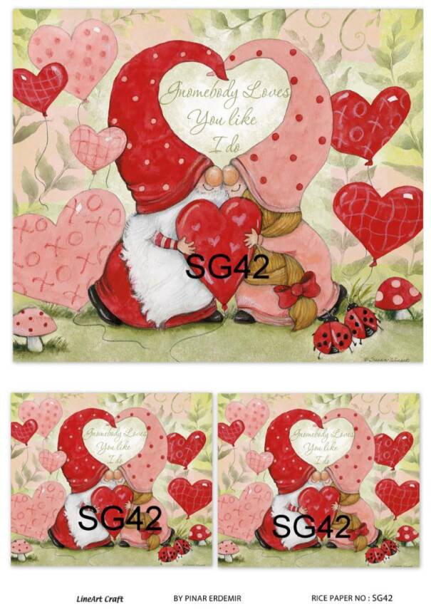Sevgililer Desenli Pirinç Dekopaj Model : SG42 - 1