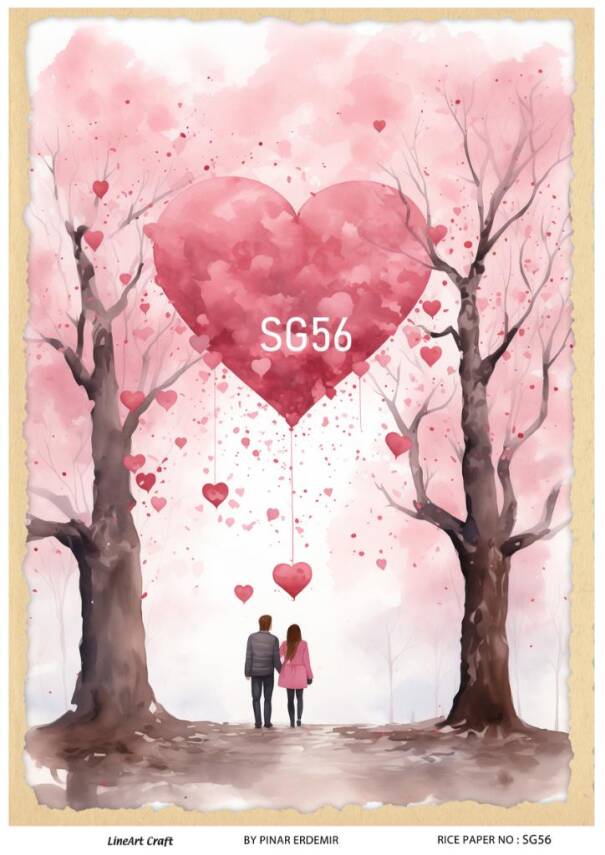 Sevgililer Desenli Pirinç Dekopaj Model : SG56 - 1