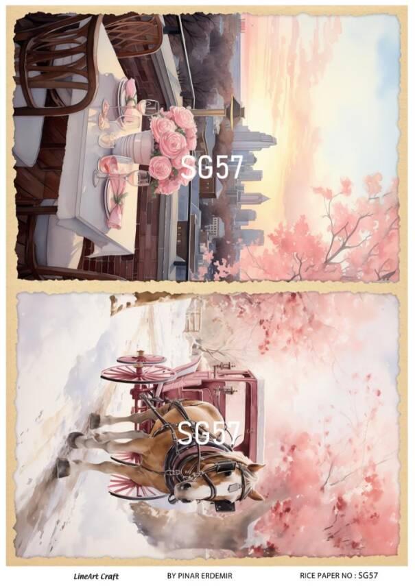 Sevgililer Desenli Pirinç Dekopaj Model : SG57 - 1