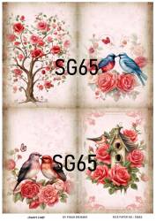 Sevgililer Desenli Pirinç Dekopaj Model : SG65 - Line Art