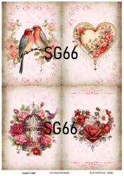 Sevgililer Desenli Pirinç Dekopaj Model : SG66 - Line Art