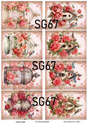 Sevgililer Desenli Pirinç Dekopaj Model : SG67 - Line Art