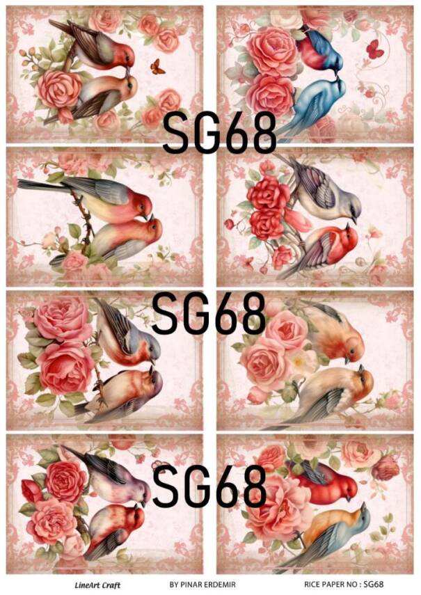 Sevgililer Desenli Pirinç Dekopaj Model : SG68 - 1