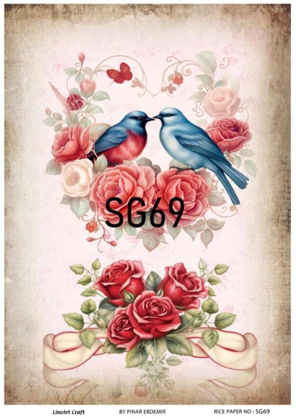 Sevgililer Desenli Pirinç Dekopaj Model : SG69 - 1