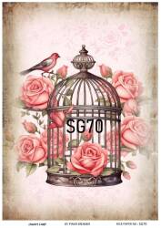 Sevgililer Desenli Pirinç Dekopaj Model : SG70 - Line Art