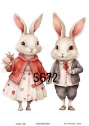 Sevgililer Desenli Pirinç Dekopaj Model : SG72 - Line Art