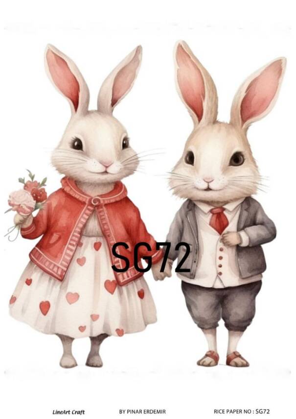 Sevgililer Desenli Pirinç Dekopaj Model : SG72 - 1