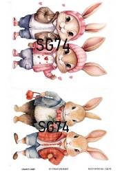 Sevgililer Desenli Pirinç Dekopaj Model : SG74 - Line Art