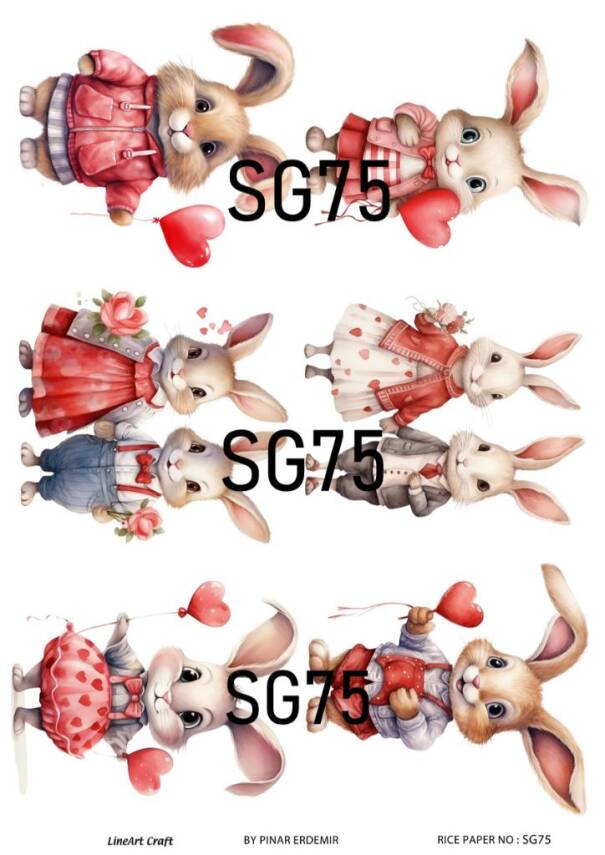 Sevgililer Desenli Pirinç Dekopaj Model : SG75 - 1