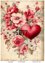 Sevgililer Desenli Pirinç Dekopaj Model : SG77 - Line Art