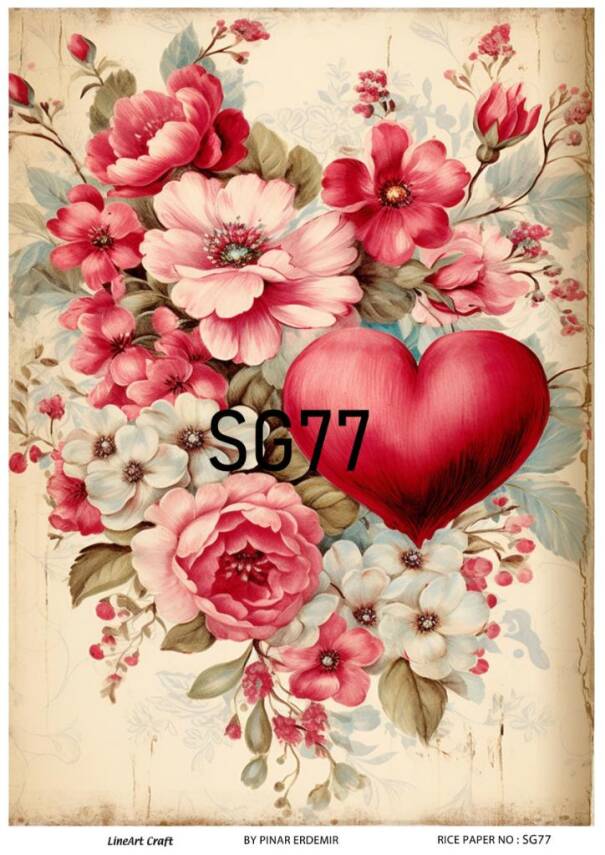 Sevgililer Desenli Pirinç Dekopaj Model : SG77 - 1