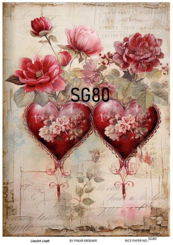 Sevgililer Desenli Pirinç Dekopaj Model : SG80 - 1