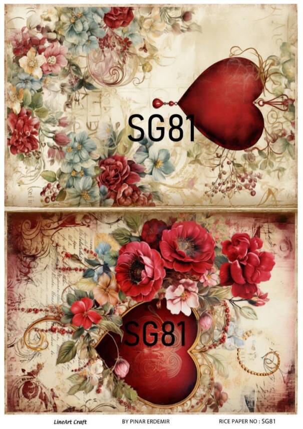 Sevgililer Desenli Pirinç Dekopaj Model : SG81 - 1