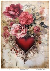 Sevgililer Desenli Pirinç Dekopaj Model : SG82 - Line Art