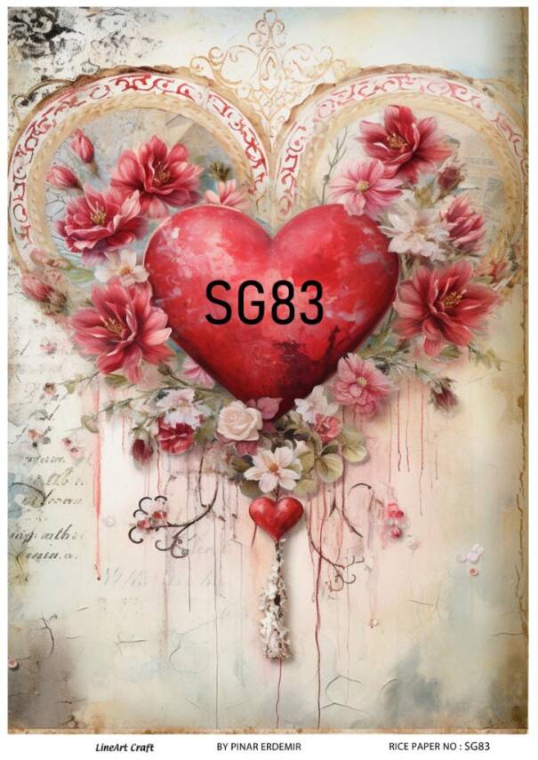Sevgililer Desenli Pirinç Dekopaj Model : SG83 - 1
