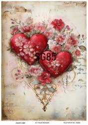 Sevgililer Desenli Pirinç Dekopaj Model : SG85 - Line Art