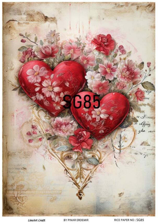 Sevgililer Desenli Pirinç Dekopaj Model : SG85 - 1
