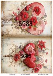 Sevgililer Desenli Pirinç Dekopaj Model : SG88 - Line Art