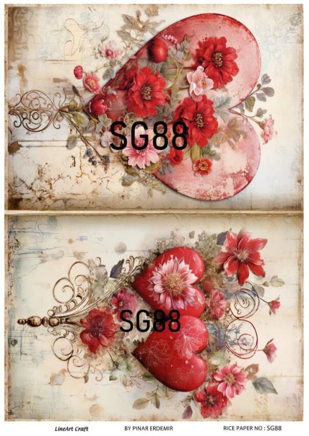 Sevgililer Desenli Pirinç Dekopaj Model : SG88 - 1