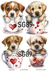 Sevgililer Desenli Pirinç Dekopaj Model : SG89 - Line Art